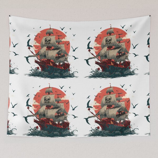 Item preview, Lover Adventurous Spirits Unveiling Iconic Pirate Ships Sea designed and sold by ART ATTACK ZONE.