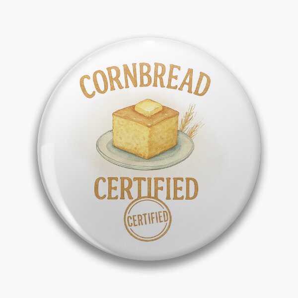 Item preview, Cornbread Certified – Southern Food Lover Vintage Watercolor Design designed and sold by Verycutethings.