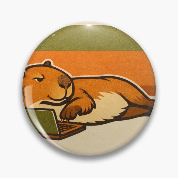 Item preview, Chill Capybara Working on Laptop designed and sold by Jessa-P.