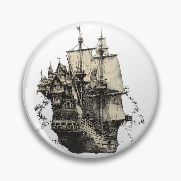 Item preview, Flag Adventurous Spirits Unveiling Iconic Pirate Ships Sea designed and sold by ART ATTACK ZONE.