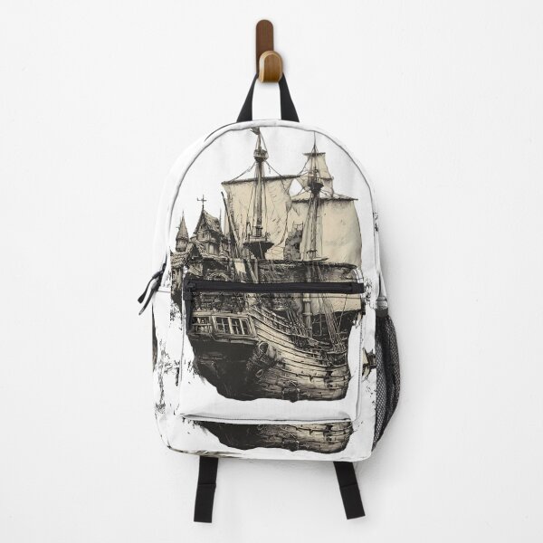Item preview, Flag Adventurous Spirits Unveiling Iconic Pirate Ships Sea designed and sold by ART ATTACK ZONE.