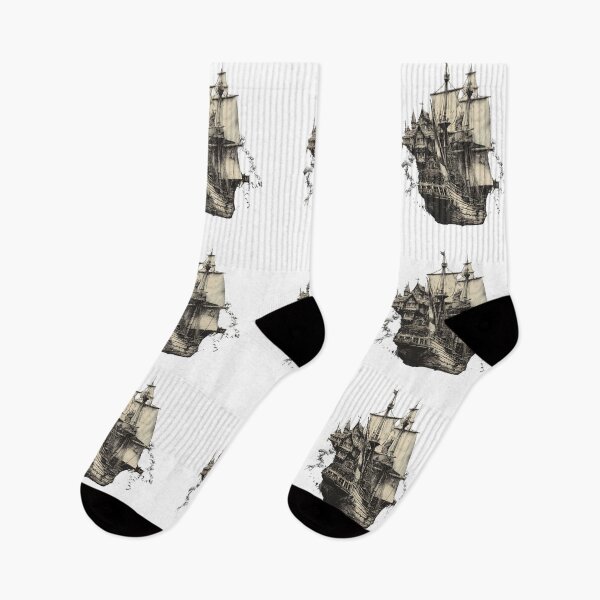 Item preview, Flag Adventurous Spirits Unveiling Iconic Pirate Ships Sea designed and sold by ART ATTACK ZONE.