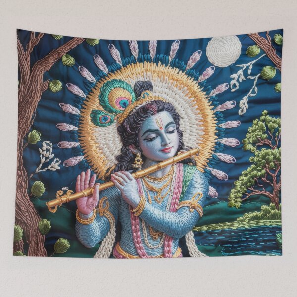 Item preview, Moonlit Krishna Flute designed and sold by ApproachingZion.