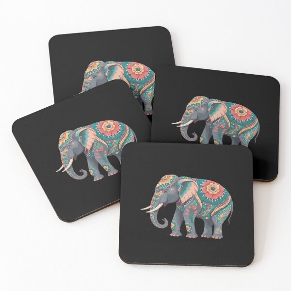 Item preview, Cute Flower Elephant on summer Floral Elephant 1 designed and sold by angolinnArt.