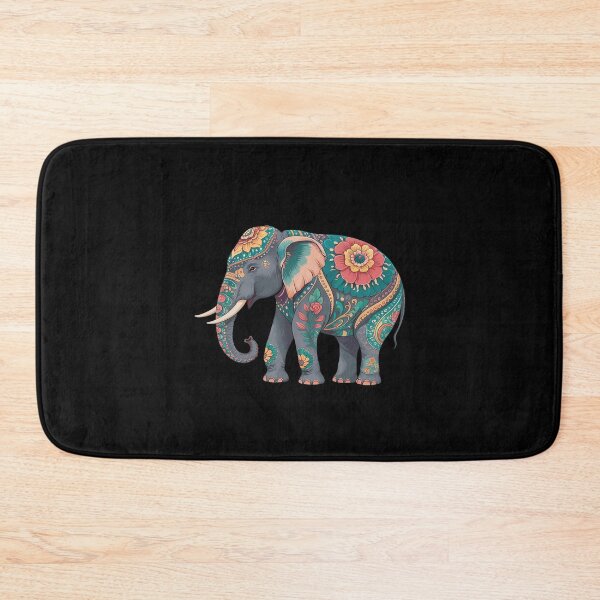 Item preview, Cute Flower Elephant on summer Floral Elephant 1 designed and sold by angolinnArt.