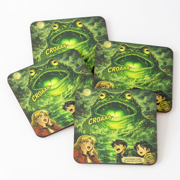 Item preview, The Swamp Croak (Retro Anime Horror) designed and sold by JonelleTshirts.