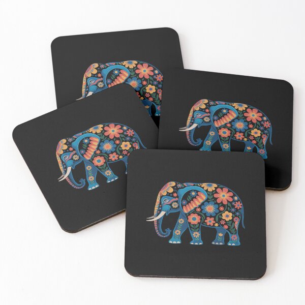 Item preview, Cute Flower Elephant on summer Floral Elephant designed and sold by joyouartArt.