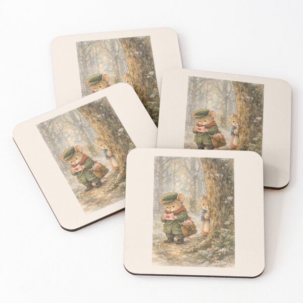Item preview, A Valentine Found in the Forest – Storybook Mouse Illustration designed and sold by Novel Works Studio.