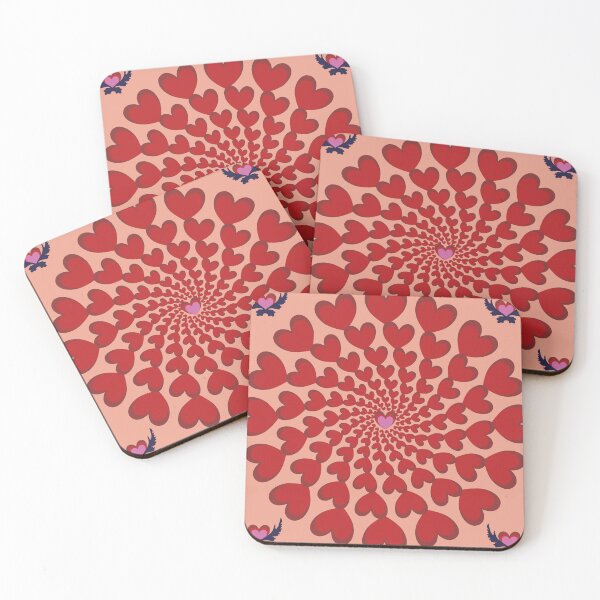 Item preview, Warm Valentine Heart Spiral designed and sold by OIL Pattern Design .