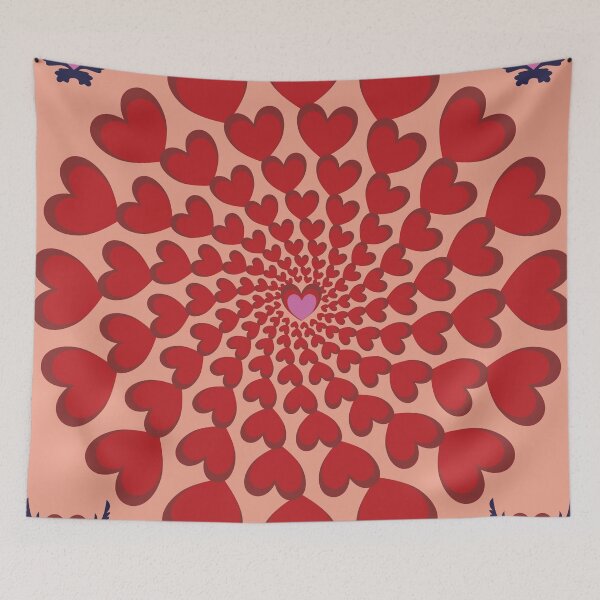 Item preview, Warm Valentine Heart Spiral designed and sold by OIL Pattern Design .