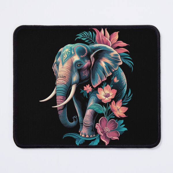 Item preview, Cute Flower Elephant on summer Floral Elephant3 designed and sold by joyouartArt.