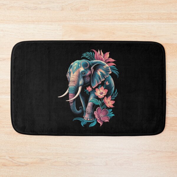 Item preview, Cute Flower Elephant on summer Floral Elephant3 designed and sold by joyouartArt.