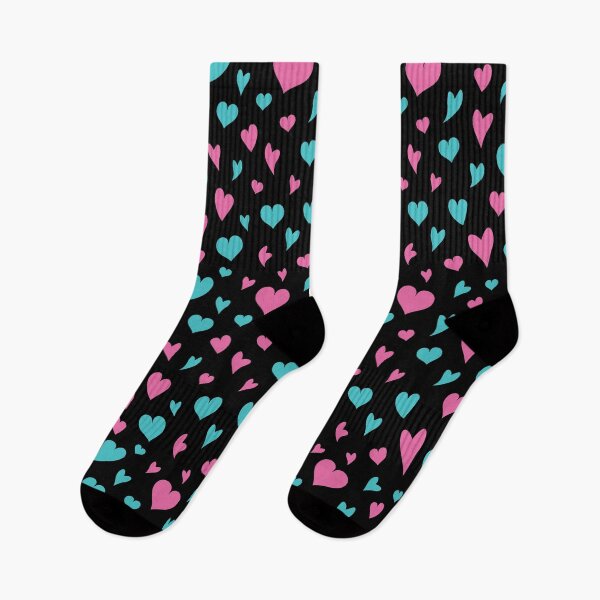 Item preview, Love Hearts Pattern - Electropop and Black designed and sold by Daniel Bevis Design.