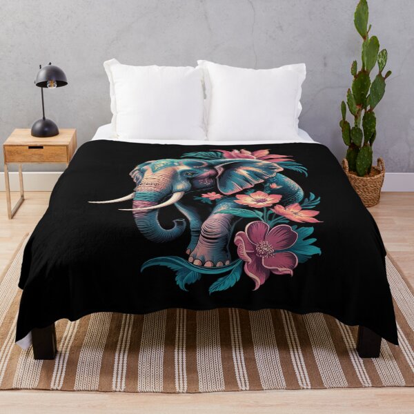 Item preview, Cute Flower Elephant on summer Floral Elephant3 designed and sold by joyouartArt.