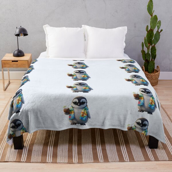 Item preview, Funny Summer Penguin on Vacation - Cute Tropical Chibi 3D Art designed and sold by PixMoody.