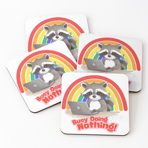 Item preview, Busy Doing Nothing Raccoon designed and sold by HANG ON STUDIO .