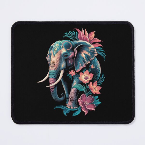 Item preview, Cute Flower Elephant on summer Floral Elephant3 designed and sold by angolinnArt.