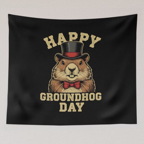 Item preview, Happy Groundhog Day Vintage Groundhog T-Shirt designed and sold by MizoX7.