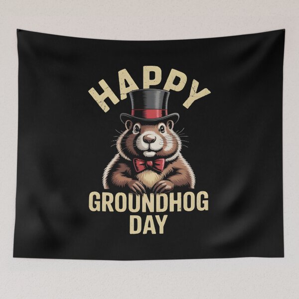 Item preview, Happy Groundhog Day Vintage Groundhog T-Shirt designed and sold by MizoX7.