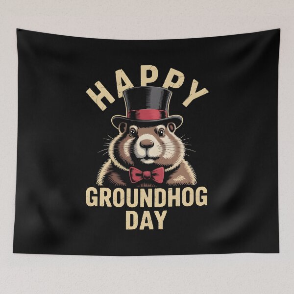 Item preview, Happy Groundhog Day Vintage Groundhog T-Shirt designed and sold by MizoX7.
