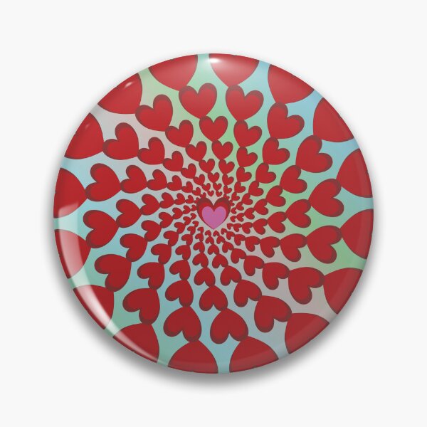 Item preview, Vibrant Heart Energy Spiral designed and sold by OIL Pattern Design .
