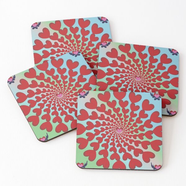 Item preview, Vibrant Heart Energy Spiral designed and sold by OIL Pattern Design .