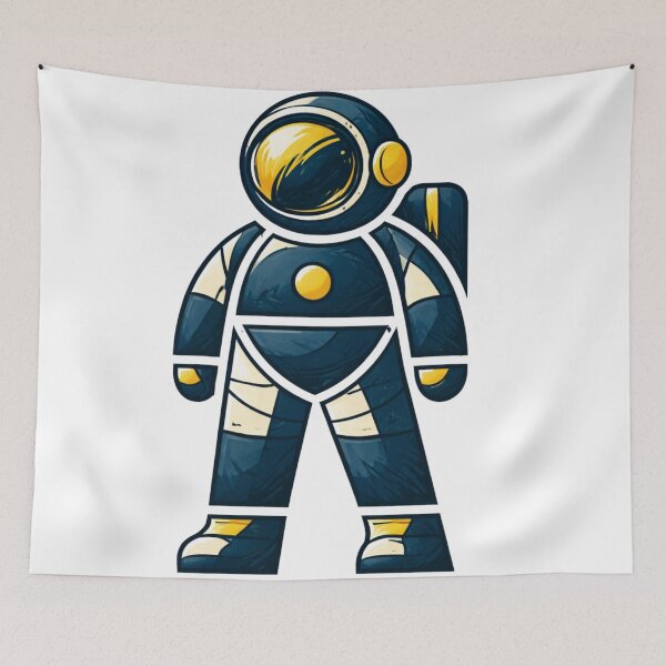 Item preview, Abstract Astronaut Symbol Minimal Space Illustration designed and sold by IRON WINGS /USAF.
