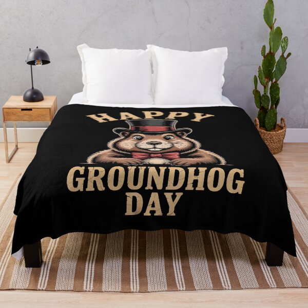 Item preview, Happy Groundhog Day Vintage Groundhog T-Shirt designed and sold by MizoX7.