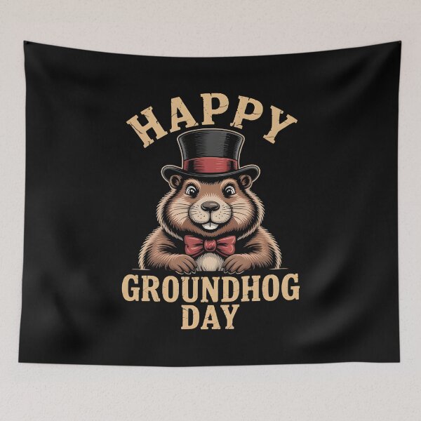 Item preview, Happy Groundhog Day Vintage Groundhog T-Shirt designed and sold by MizoX7.