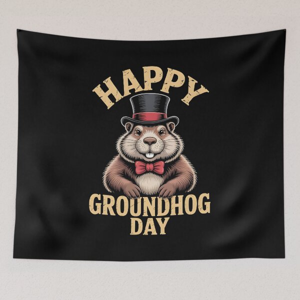 Item preview, Happy Groundhog Day Vintage Groundhog T-Shirt designed and sold by MizoX7.