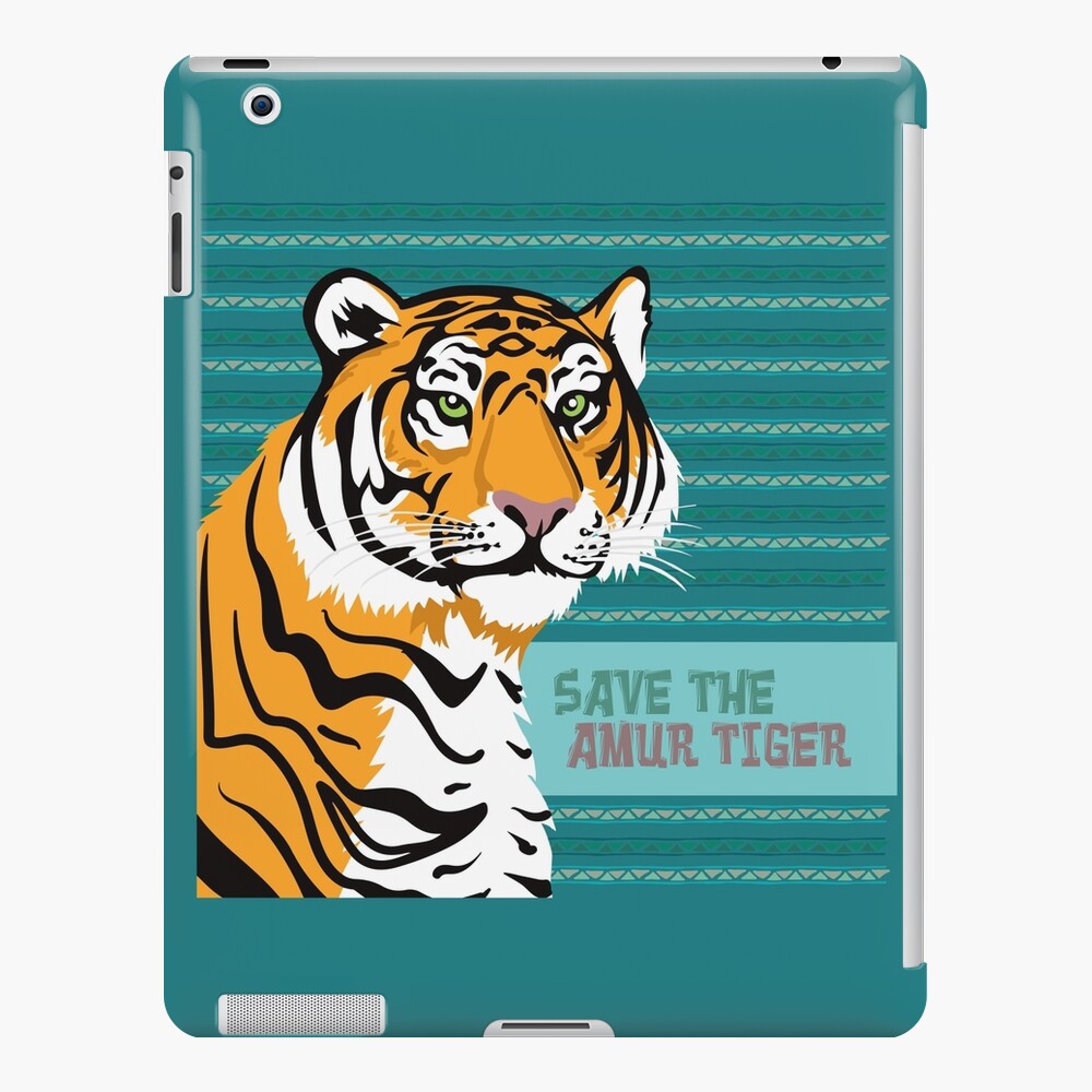 Vector poster save the jungle Tiger on a black  Stock Illustration  68663824  PIXTA