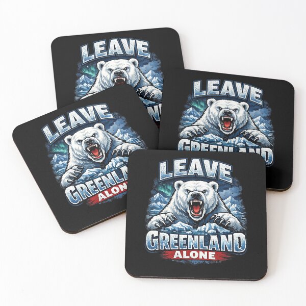 Item preview, Leave Greenland Alone – Polar Bear Arctic Wildlife Graphic Design designed and sold by Wicked.Teez.