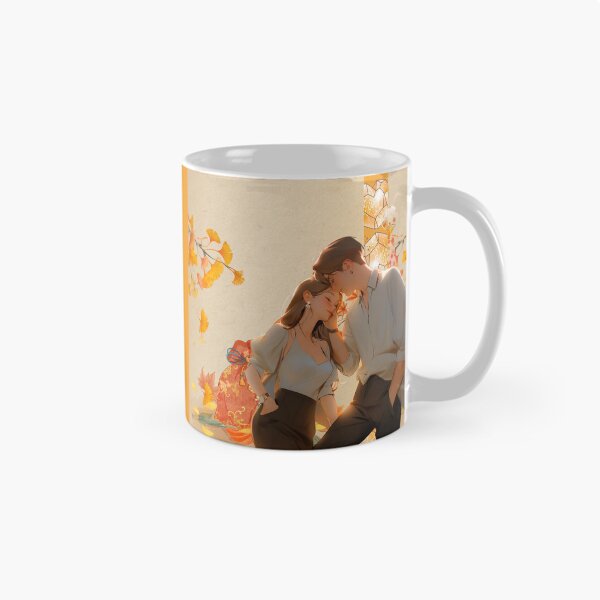 Item preview, Autumn Glow: Embrace Under the Ginkgo Trees designed and sold by Kanniax.