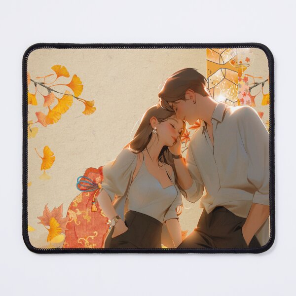Item preview, Autumn Glow: Embrace Under the Ginkgo Trees designed and sold by Kanniax.