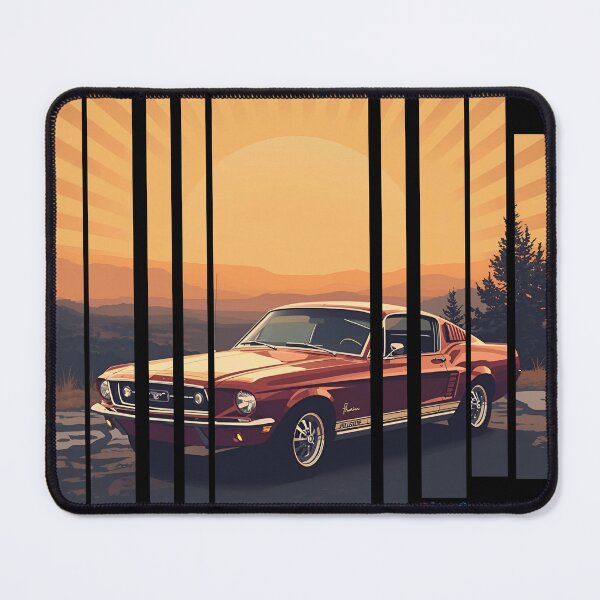 Item preview, For Mustan Fastbac 1967, retro illustration 9 designed and sold by Neon G.