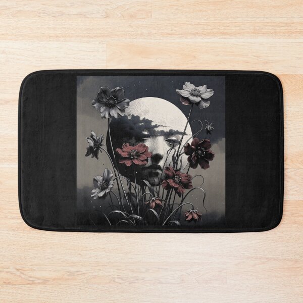 Item preview, Melancholic Moon Digital Illustration – Dark Aesthetic designed and sold by Bittor18.