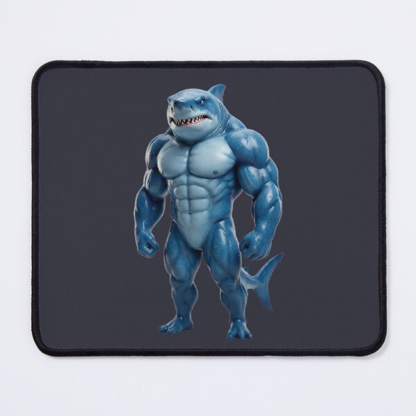 Item preview, Buff Shark Bodybuilder Funny Gym Meme designed and sold by PixMoody.