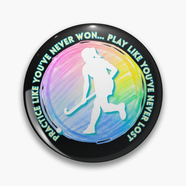 Item preview, Pastel Rainbow Field Hockey Logo designed and sold by courtneyjart.