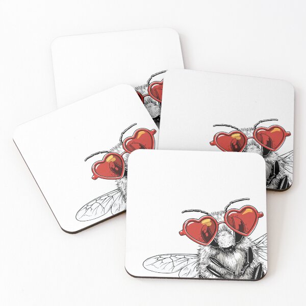 Item preview, Cool Heart Bee  designed and sold by sosoetmonde.
