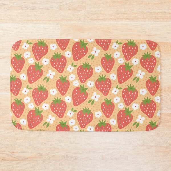 Item preview, Country Summer Strawberry on Yellow designed and sold by latheandquill.