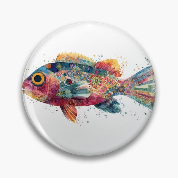 Item preview, Colorful fish swimming in water designed and sold by anytka.