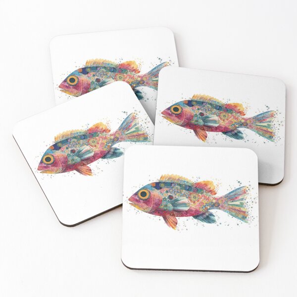 Item preview, Colorful fish swimming in water designed and sold by anytka.