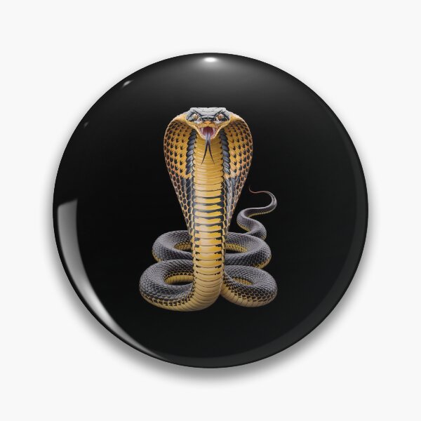 Item preview, Realistic king cobra venomous badass art designed and sold by ObjCrea123.