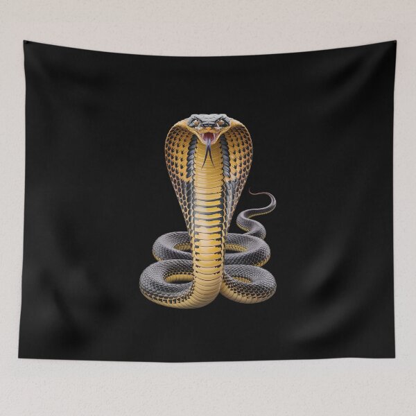 Item preview, Realistic king cobra venomous badass art designed and sold by ObjCrea123.
