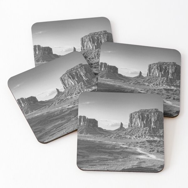 Item preview, Late Day View of Monument Valley BW designed and sold by PhotoArt by Joan Carroll.