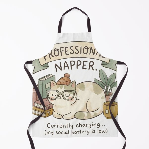 Item preview, Professional Napper Cat – Cozy Introvert Sticker designed and sold by Simple Graphics.