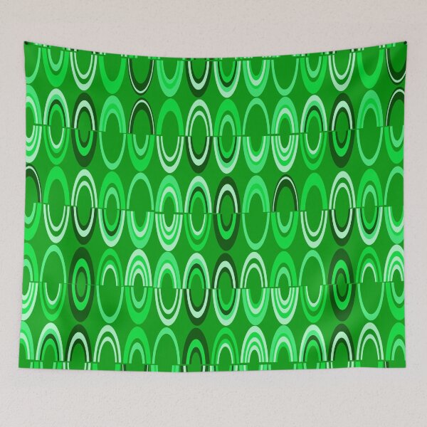 Item preview, Green Geometric Circles Pattern designed and sold by Andrew  Hitchen.