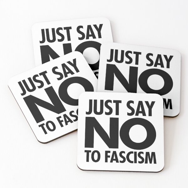 Item preview, Just Say NO to Fascism (black) designed and sold by Thelittlelord.