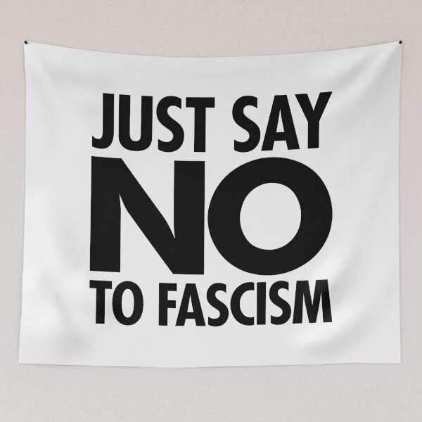 Item preview, Just Say NO to Fascism (black) designed and sold by Thelittlelord.