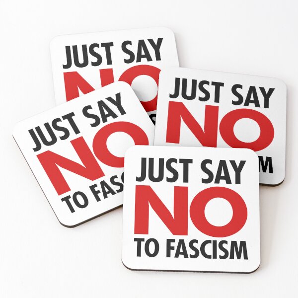 Item preview, Just Say NO to Fascism (black/red) designed and sold by Thelittlelord.